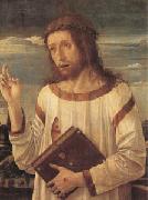 Giovanni Bellini Christ Blessing (mk05) oil painting on canvas